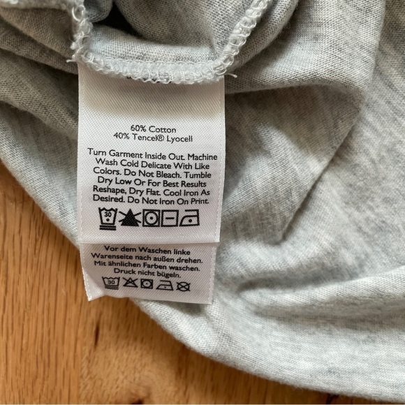 Eddie Bauer Heather Gray 3/4 Sleeve Wrap Top XSmall - Picture 5 of 6